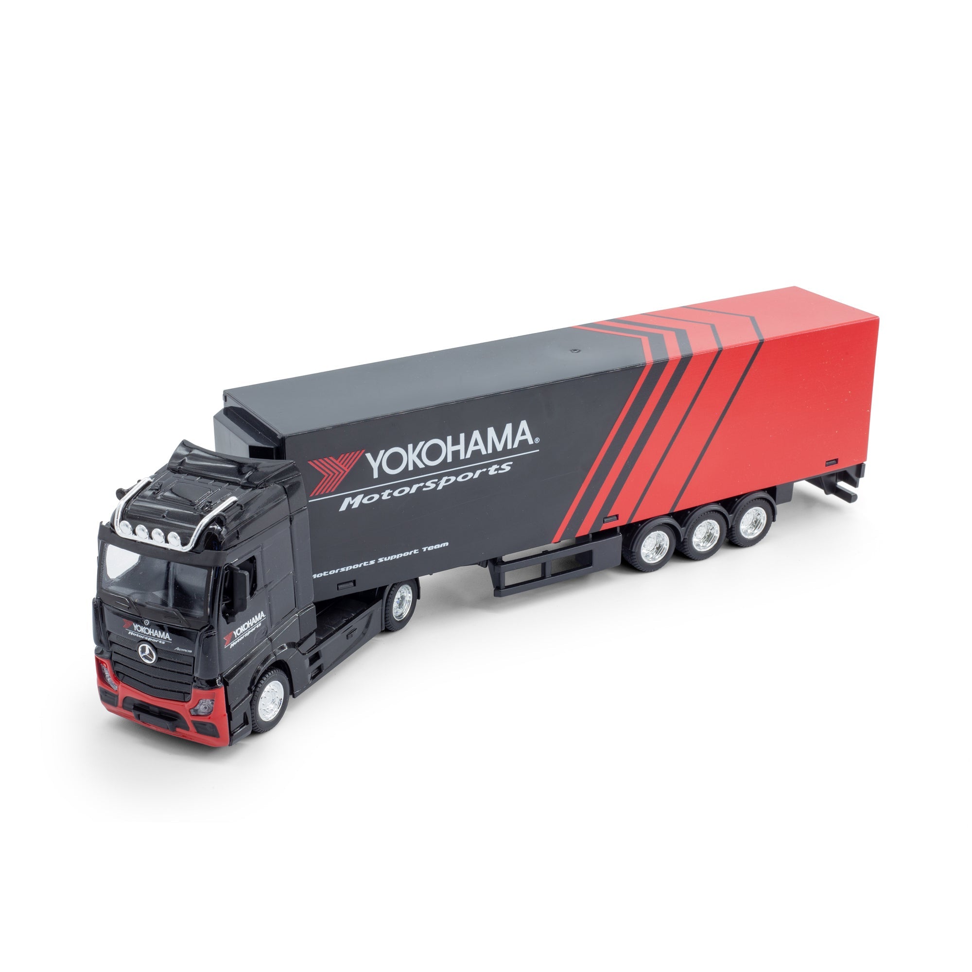 1:43 Street Fire Haulers With Trailer - M-B Actros Gigaspace Yokohama