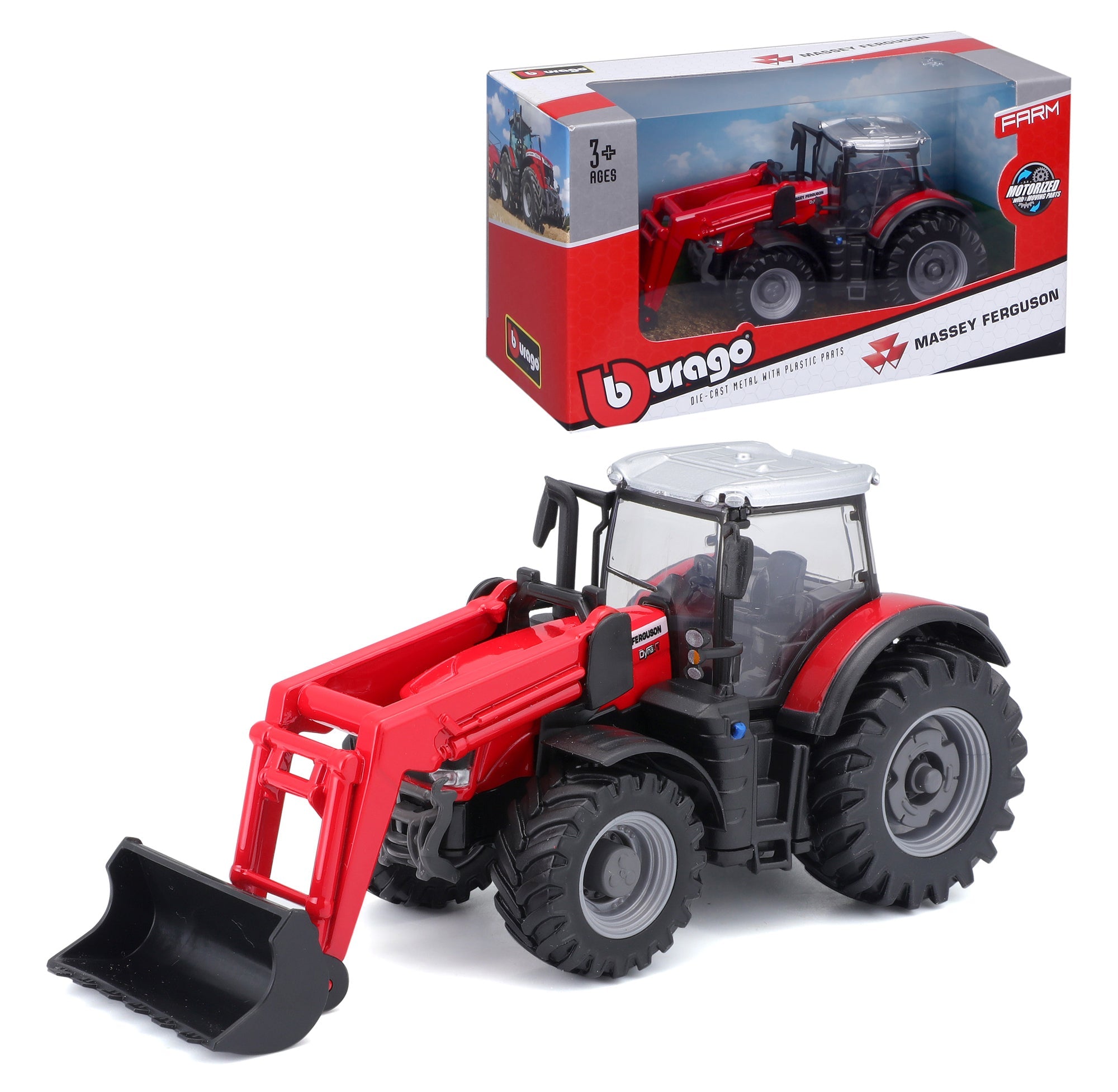 10Cm Massey Fergusson 8740S Tractor With Front Loader