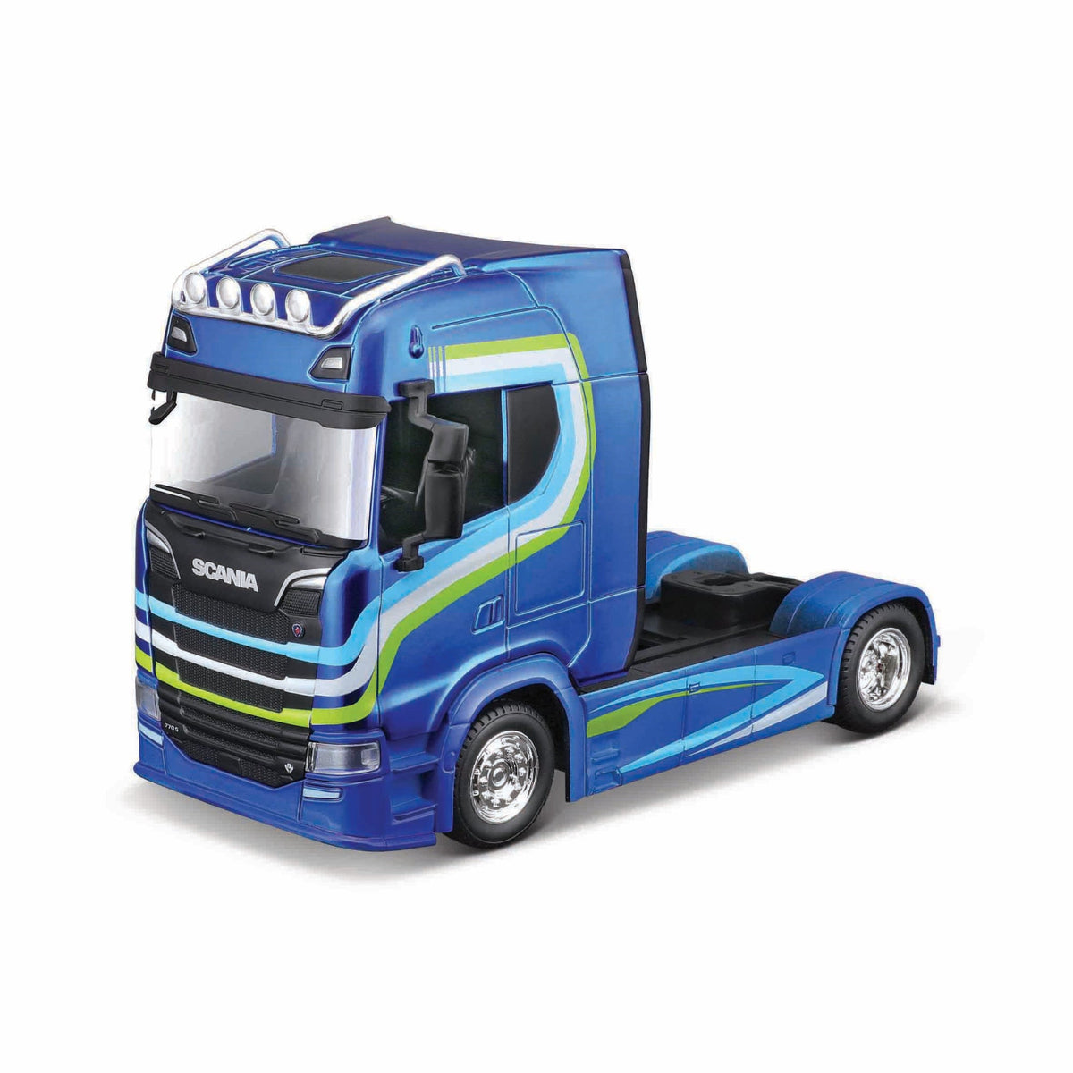 1:43 Street Fire Haulers Custom Cabs Scania S730 Blue
