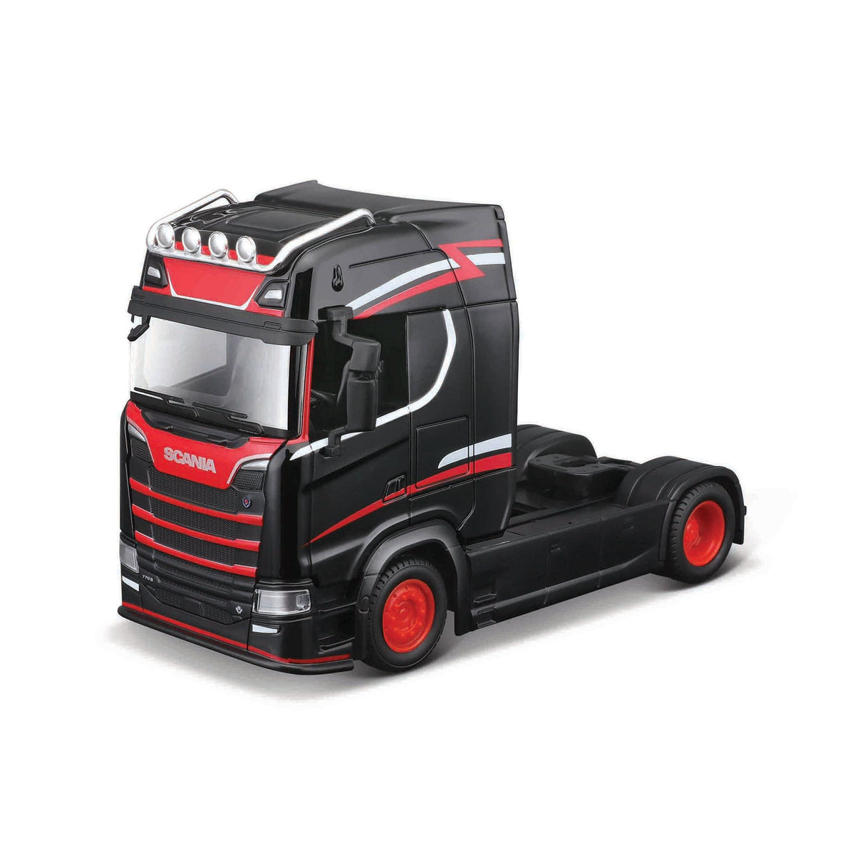 1:43 Street Fire Haulers Custom Cabs Scania S730 Black