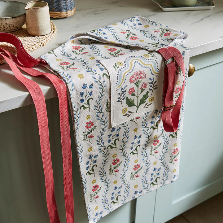 Boho Floral Cotton Apron