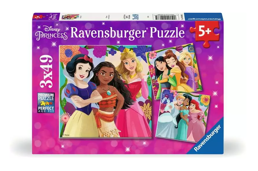 Ravensburger Disney Princess 3x 49 piece Jigsaw Puzzles