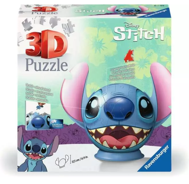 Ravensburger Stitch with Ears 72 piece 3D Jigsaw Puzzle