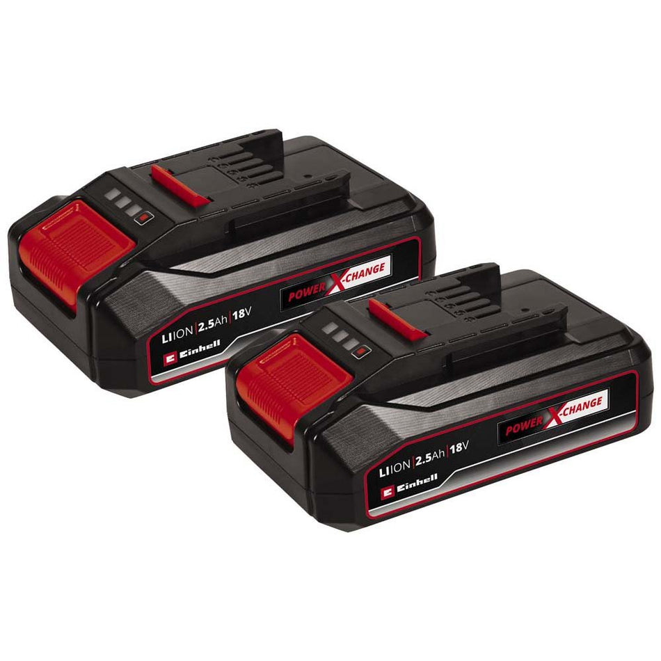 Einhell 18V 2.5AH Battery Twin Pack