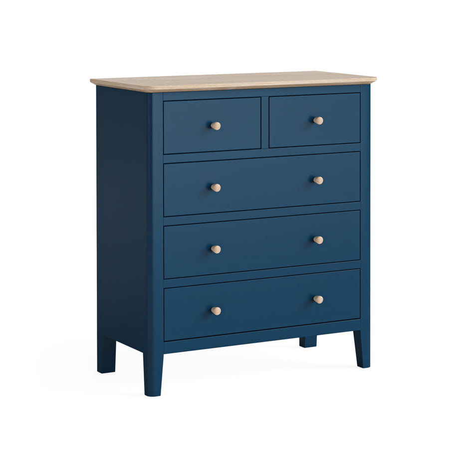 Marlow Navy 2 Over 3 Drawer Chest