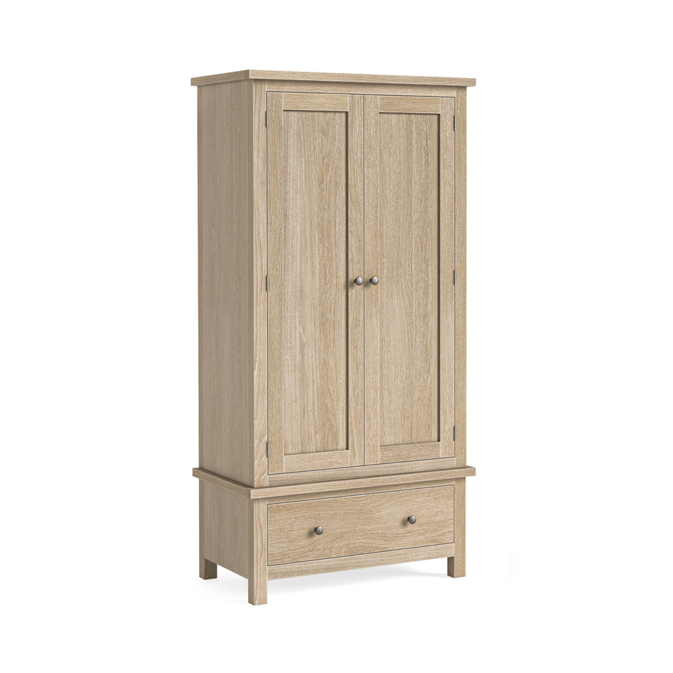 Modern Country Oak Gents Wardrobe