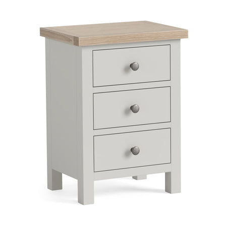 Modern Country Bedside Locker Light Grey