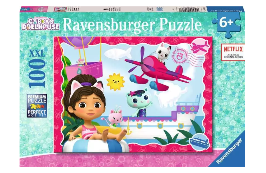 Ravensburger Gabby's Dollhouse, XXL 100 piece Jigsaw Puzzle ...