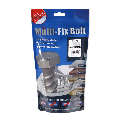 Multi-Fix Bolt Hex Head  8 X 75 (26)