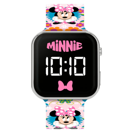 Minnie Mouse Printed Strap LED Watch