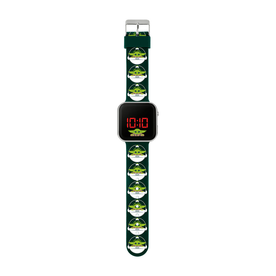 The Mandalorian Black Strap LED Watch