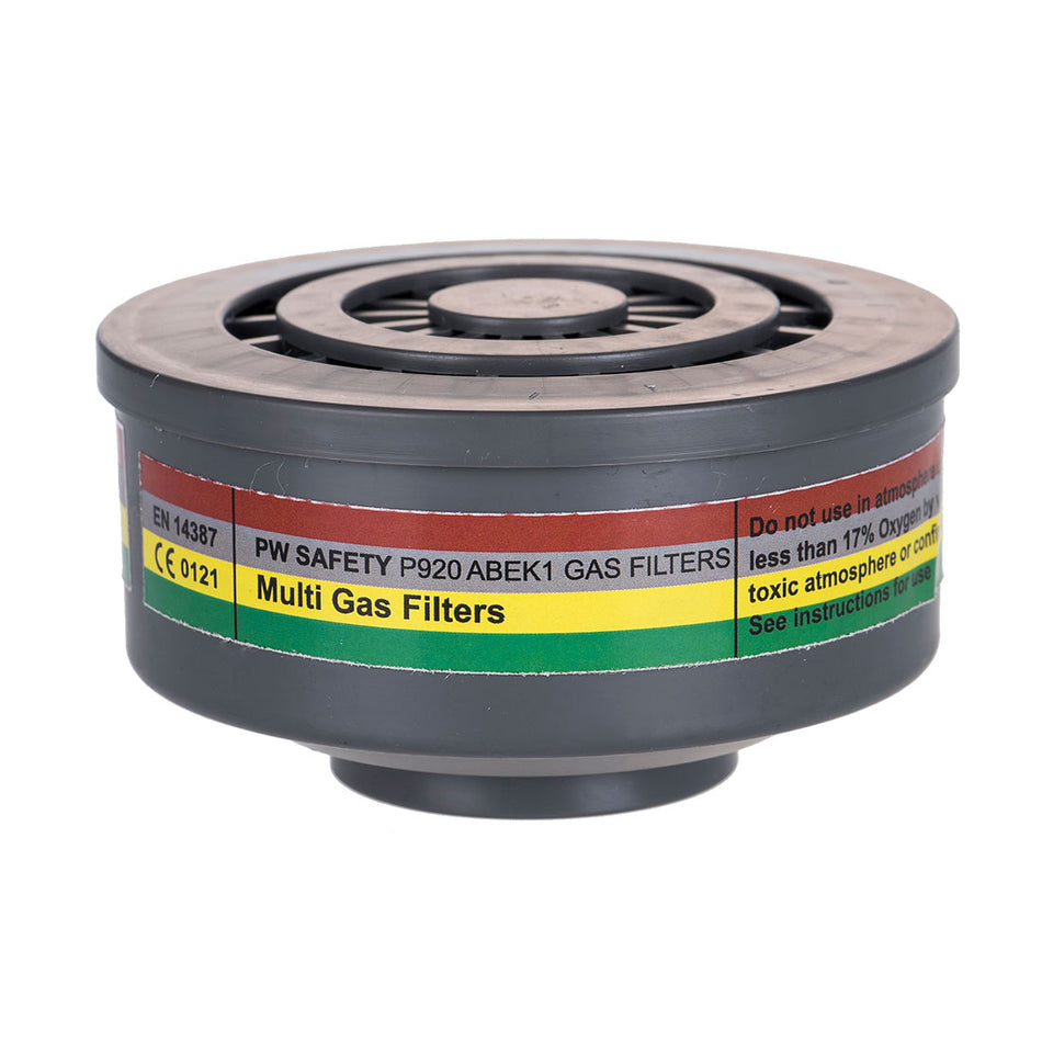 ABEK1 Gas Filter Special Thread Connection (4s) Portwest