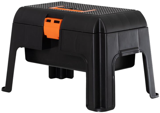 Wham Stool & Store Black/Orange