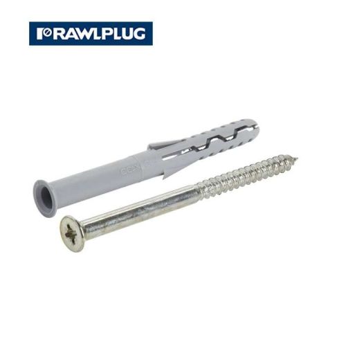 Rawlplug Frame Fixing Counter Sunk Screw 6pcs