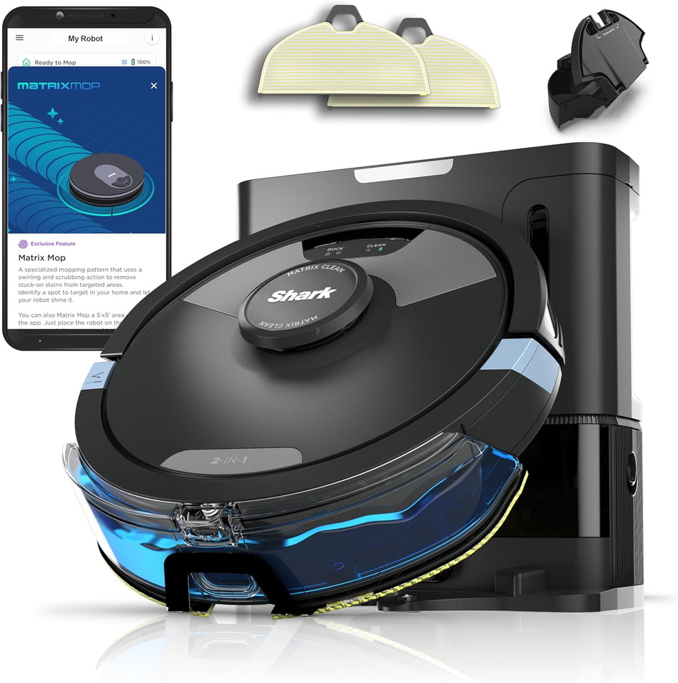 Shark Matrix Plus 2-in-1 Self-Empty Robot Vacuum Cleaner & Mop
