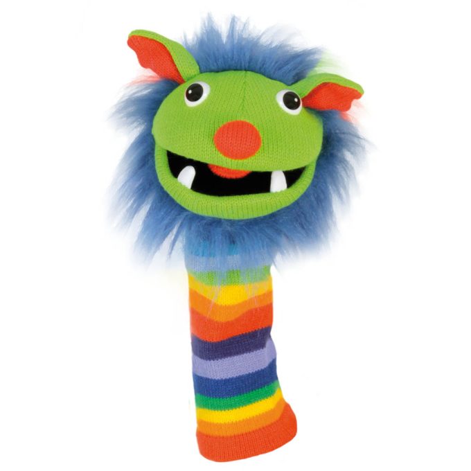 Rainbow Sockette Puppet