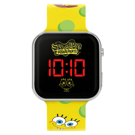 Spongebob Printed Strap LED Watch
