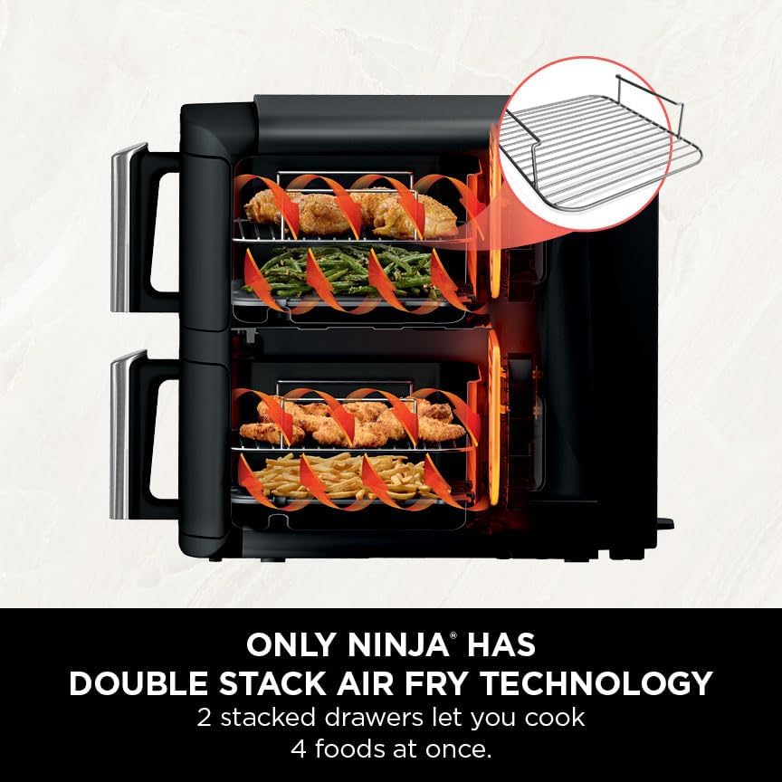 Ninja Double Stack 2 Drawer Air Fyer 7.6L