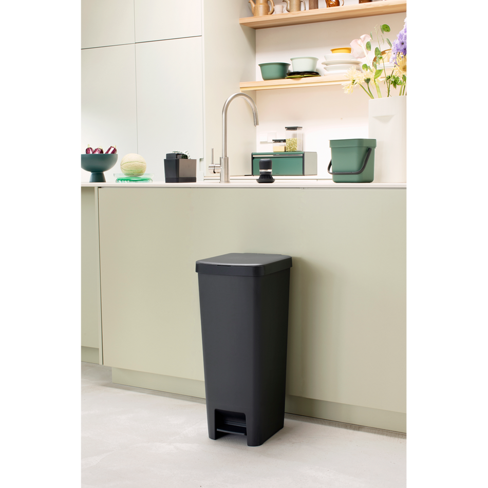 Brabantia Step Up Pedal Bin 40L Dark Grey