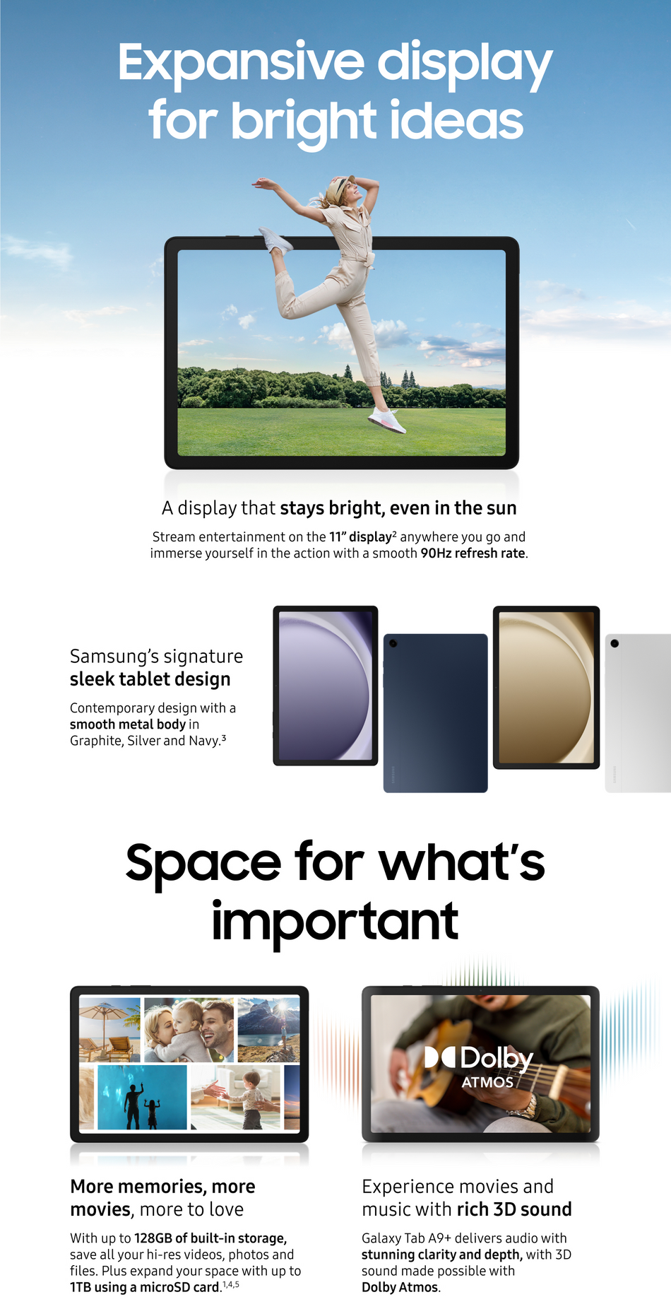 Samsung Galaxy A9+ Tablet