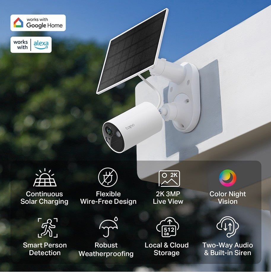 Tapo Solar-Powered Security Camera Kit C410