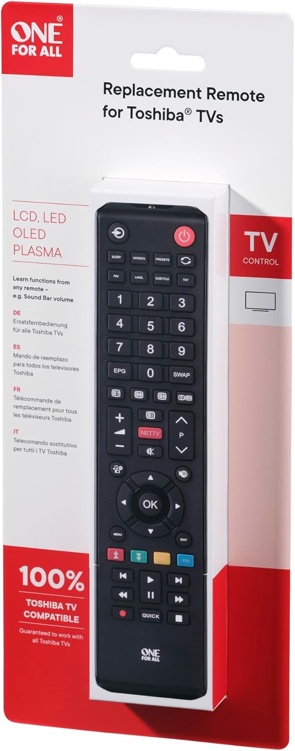 One For All Toshiba TV Replacement Remote Control