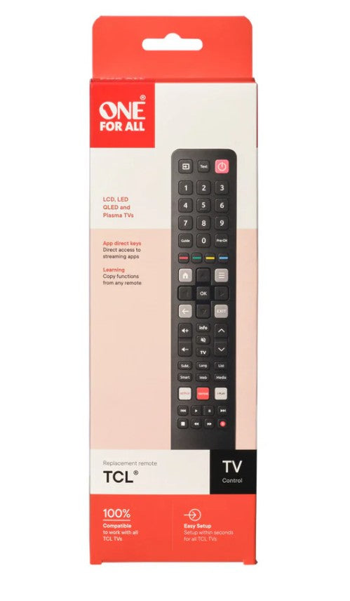 One For All TCL TV Replacement Remote Control