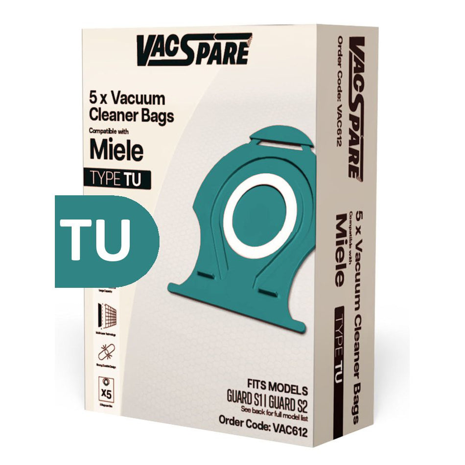 VacSpare Vacuum Bags Miele Type TU