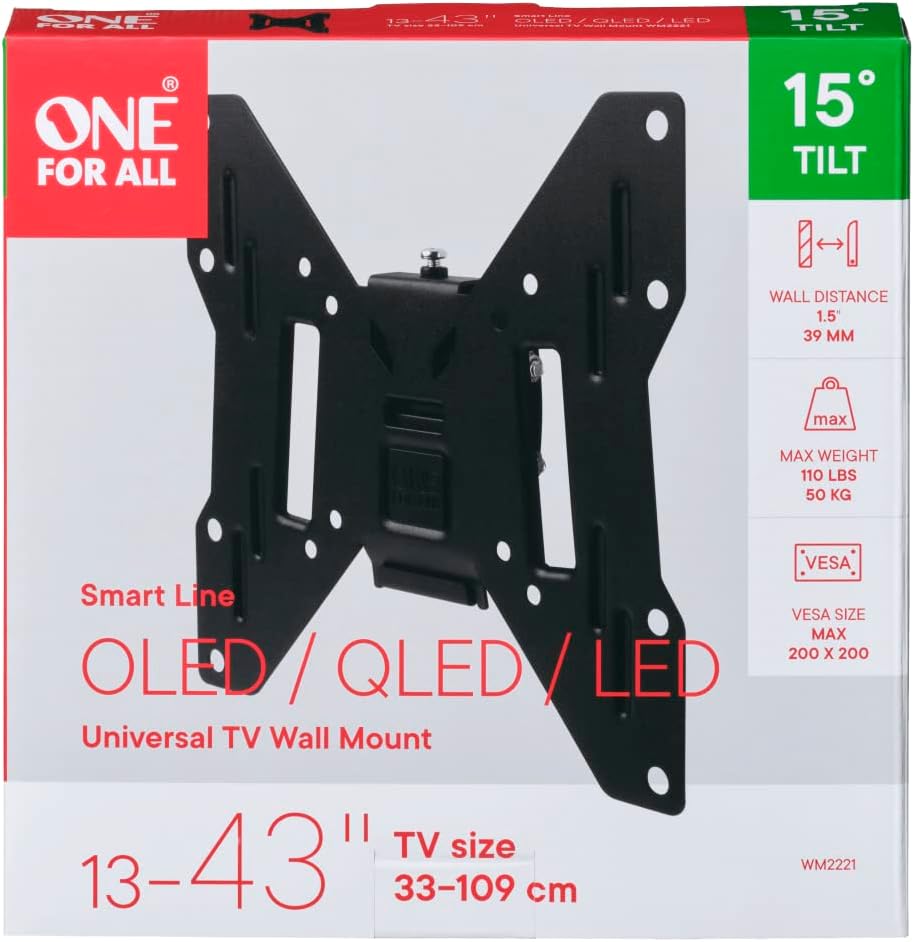 One For All TV Mount Tilt 14"-43"