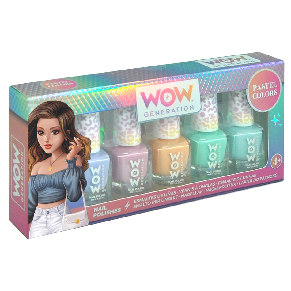 Pastel Nail Polish 5 Pack Wow Generation