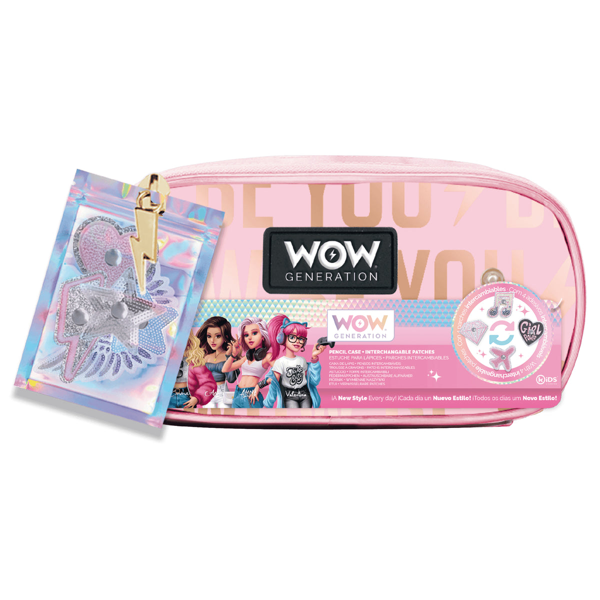 Pencil Case with Patches