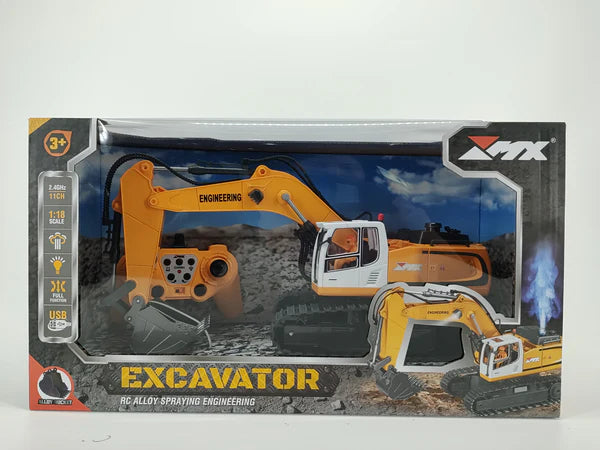 MX Eng Remote Control 2.4g Excavator with Steam