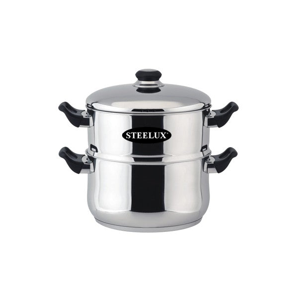 Steelex 24cm 2 Tier Steamer Set