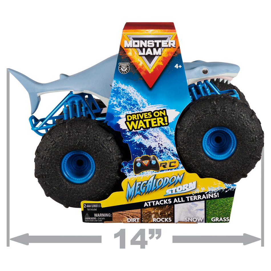 Monster Jam 1:24 Megalodon Storm Thrasher Remote Control