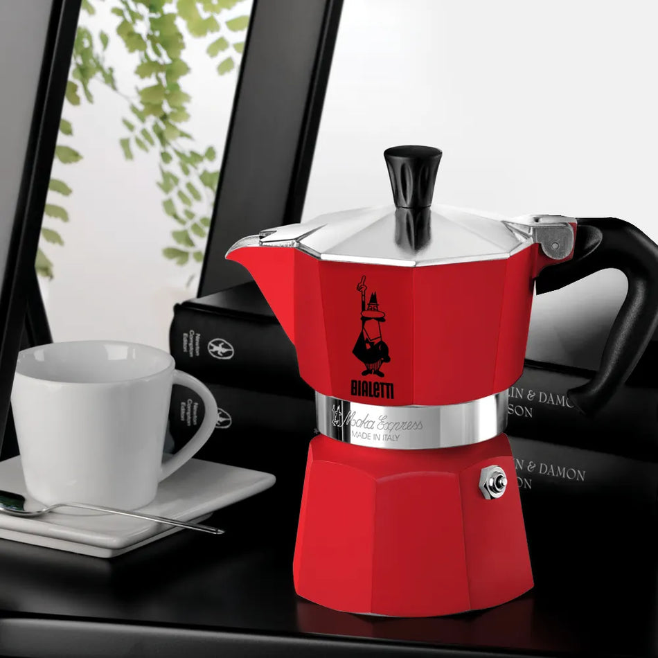 Bialetti Moka Express 6 Cup Red