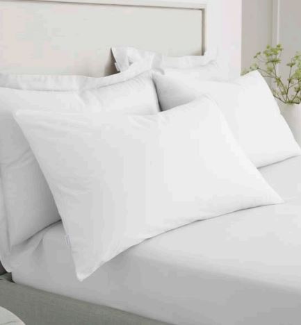 Bianca 200 Thread Count Cotton Percale Pillow Case Pair