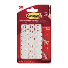 Decorating Clips with Command Strips (20 Clips & 24 Strips)