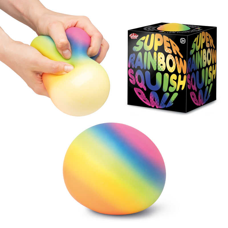 Tobar Scrunchems Super Rainbow Squish Ball