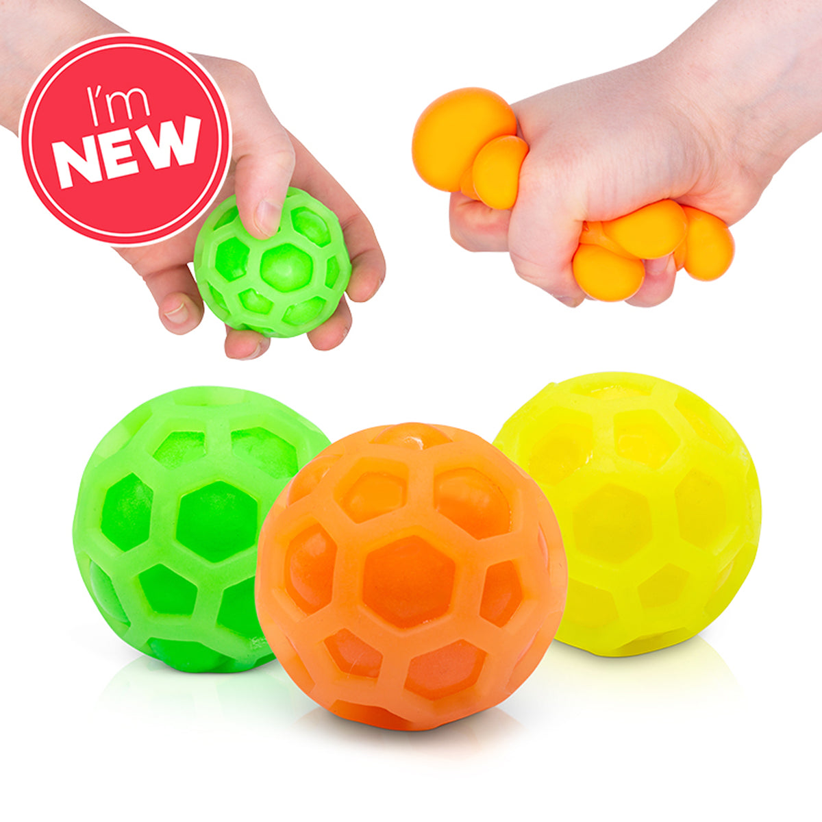 Tobar Scrunchems Fusion Diddy Squish Balls 3 Pk