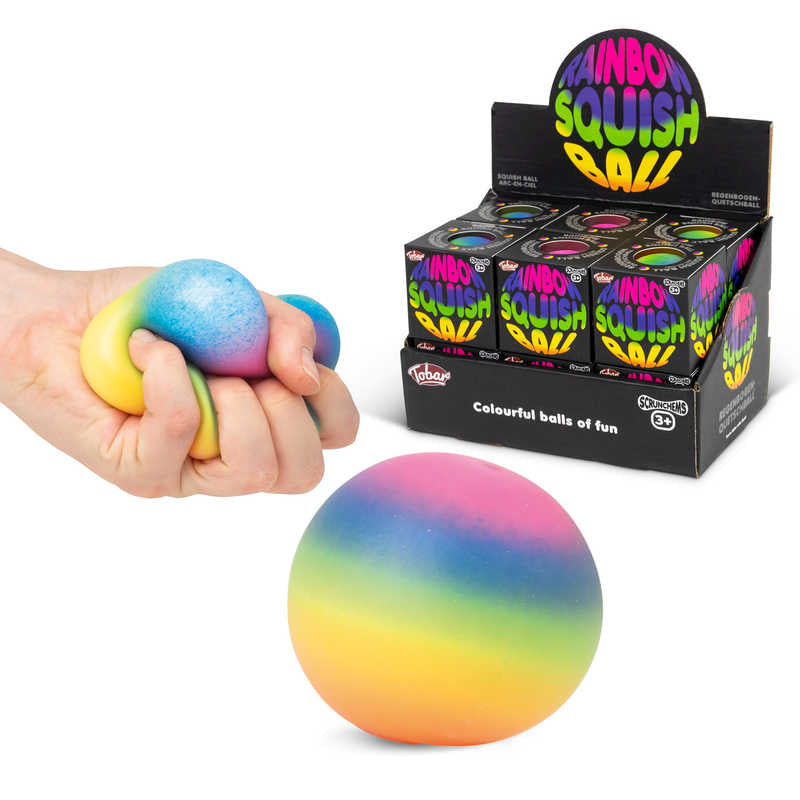 Tobar Scrunchems Rainbow Squish Ball