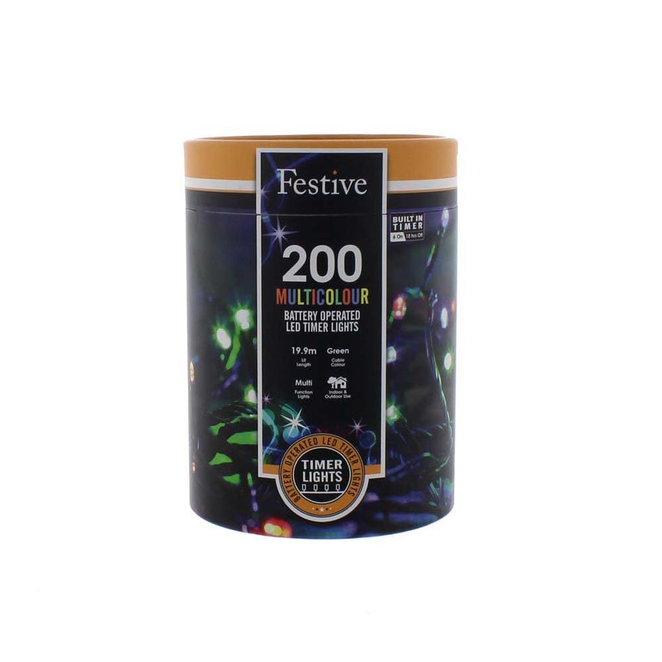 200 Battery 8 Function Timer Multi Coloured