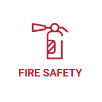 An icon of a fire extinguisher with a link leading to Fitzgeralds Homevalue Fire Safety Collection