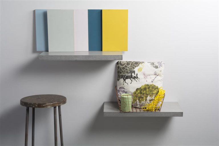 Duraline Float Shelf High Gloss Grey  80 x 23.5cm
