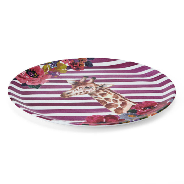 Mikasa Wild at Heart Giraffe Round Tray 36cm