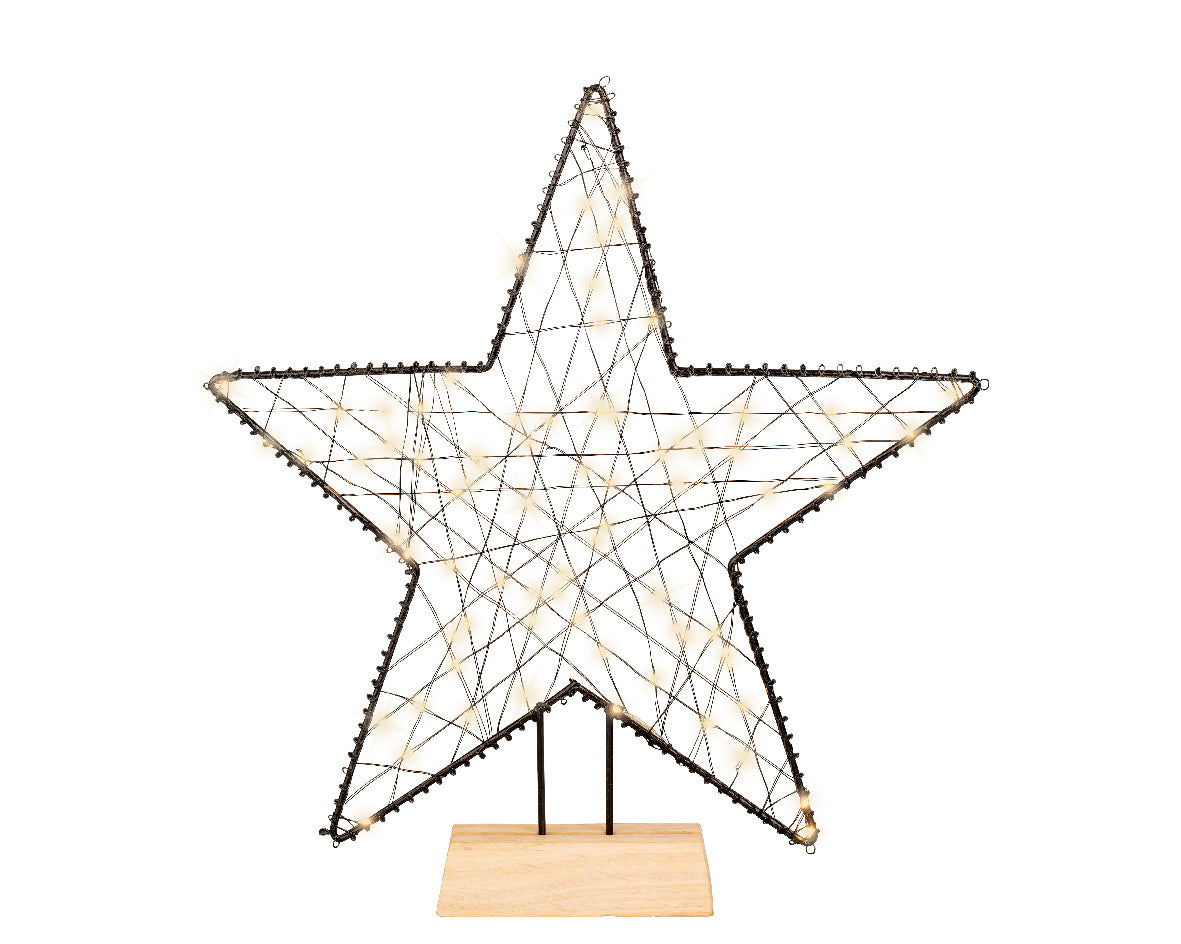 Micro Led Frame Light Metal Star