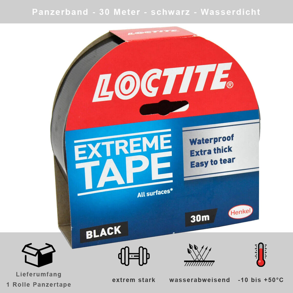Loctite Extreme Tape Black 30MTR