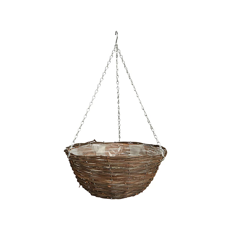 Hanging Rattan Round Basket