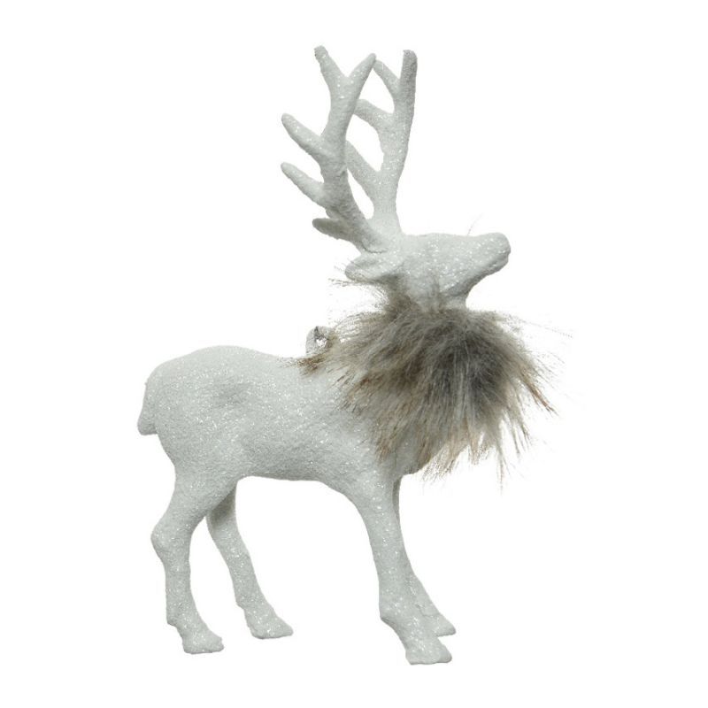 Deer Plastic Glitter Brown Fake Fur