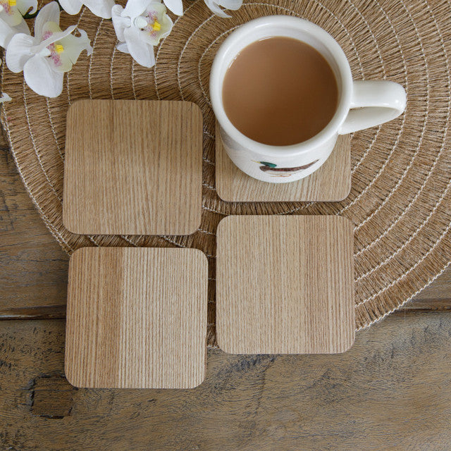 Creative Tops Oak Veneer Pack 4 Coasters