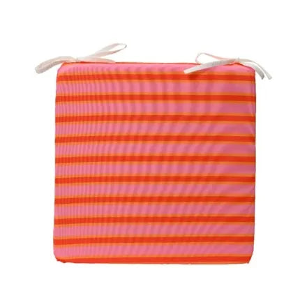 Outdoor Cushion Seat Pad Square - Stripe Pattern